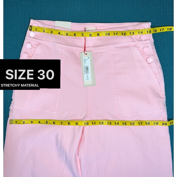 Alice + Olivia Donald High Waisted Light Pink Jean - Picture 13 of 16